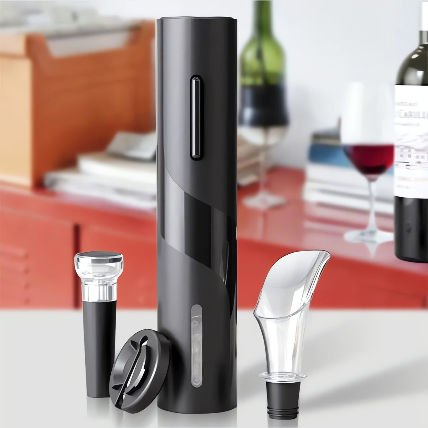 Tire-bouchon électrique rechargeable Kit d’accessoires pour vin