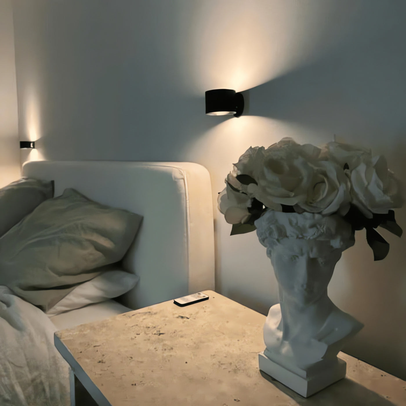 Applique murale LED sans fil intérieure double faisceau