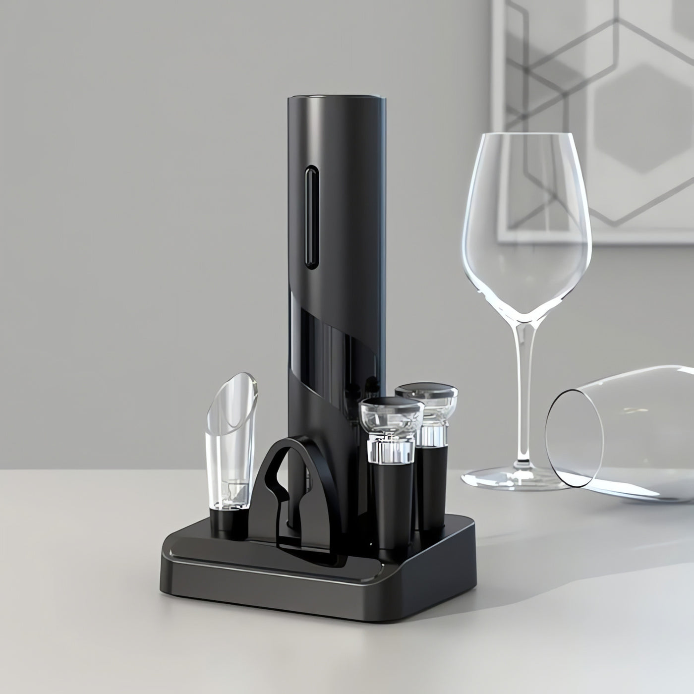 Tire-bouchon électrique rechargeable Kit d’accessoires pour vin