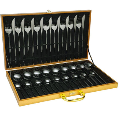 Jeu de Couverts Inox 24 Pièces Premium