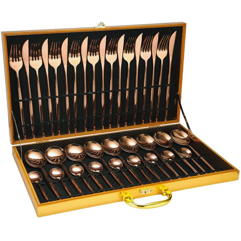 Jeu de Couverts Inox 24 Pièces Premium