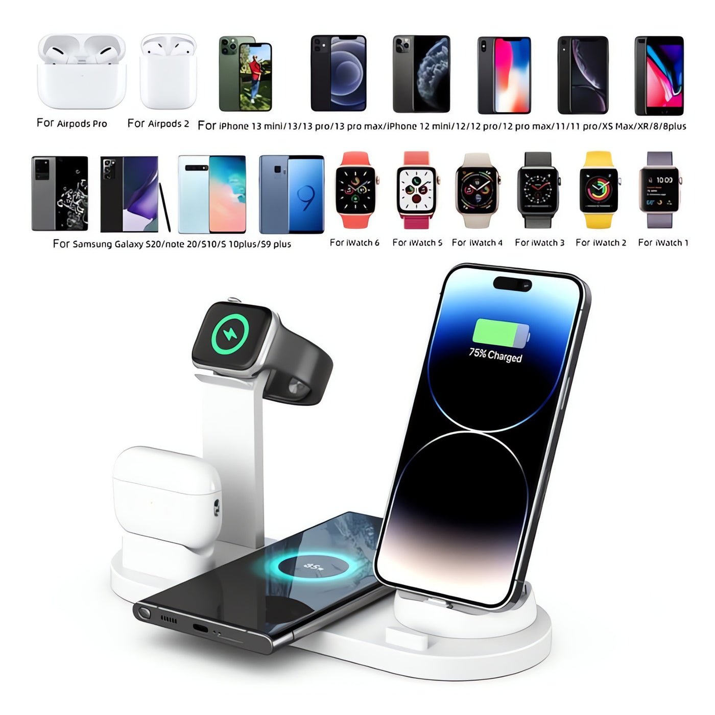 Chargeur à Induction Sans Fil Design Premium