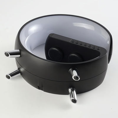 Station 3-en-1 Élégante: Chargeur sans fil, Réveil et Lampe de chevet LED