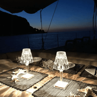 Lampe de Table LED Diamant USB 3 en 1 Sans Fil