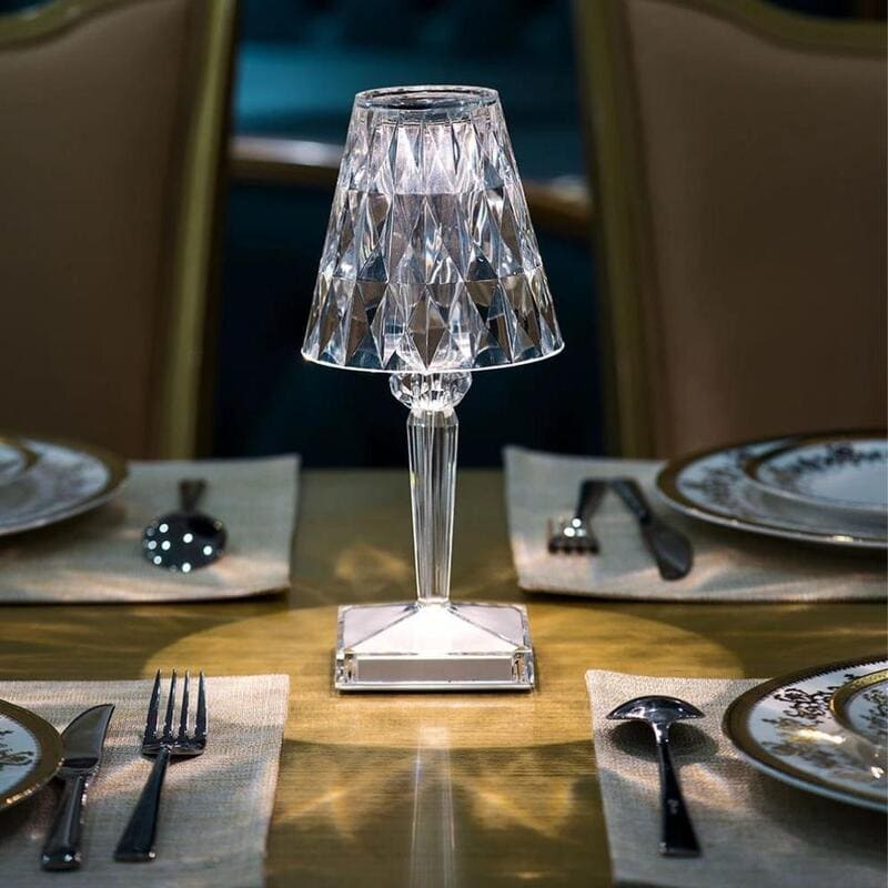 Lampe de Table LED Diamant USB 3 en 1 Sans Fil