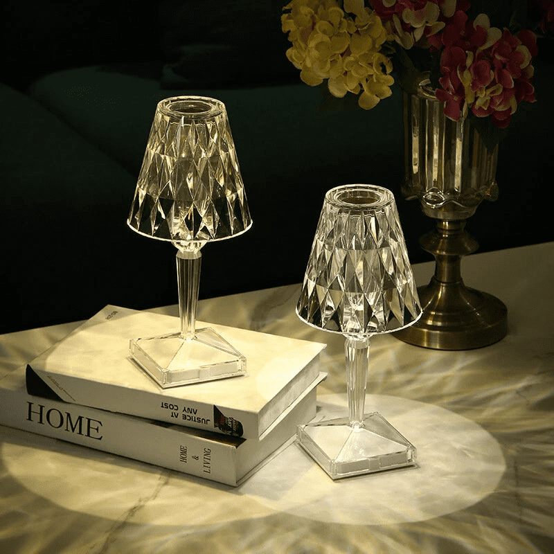 Lampe de Table LED Diamant USB 3 en 1 Sans Fil