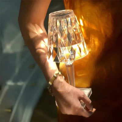 Lampe de Table LED Diamant USB 3 en 1 Sans Fil