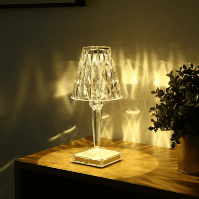 Lampe de Table LED Diamant USB 3 en 1 Sans Fil