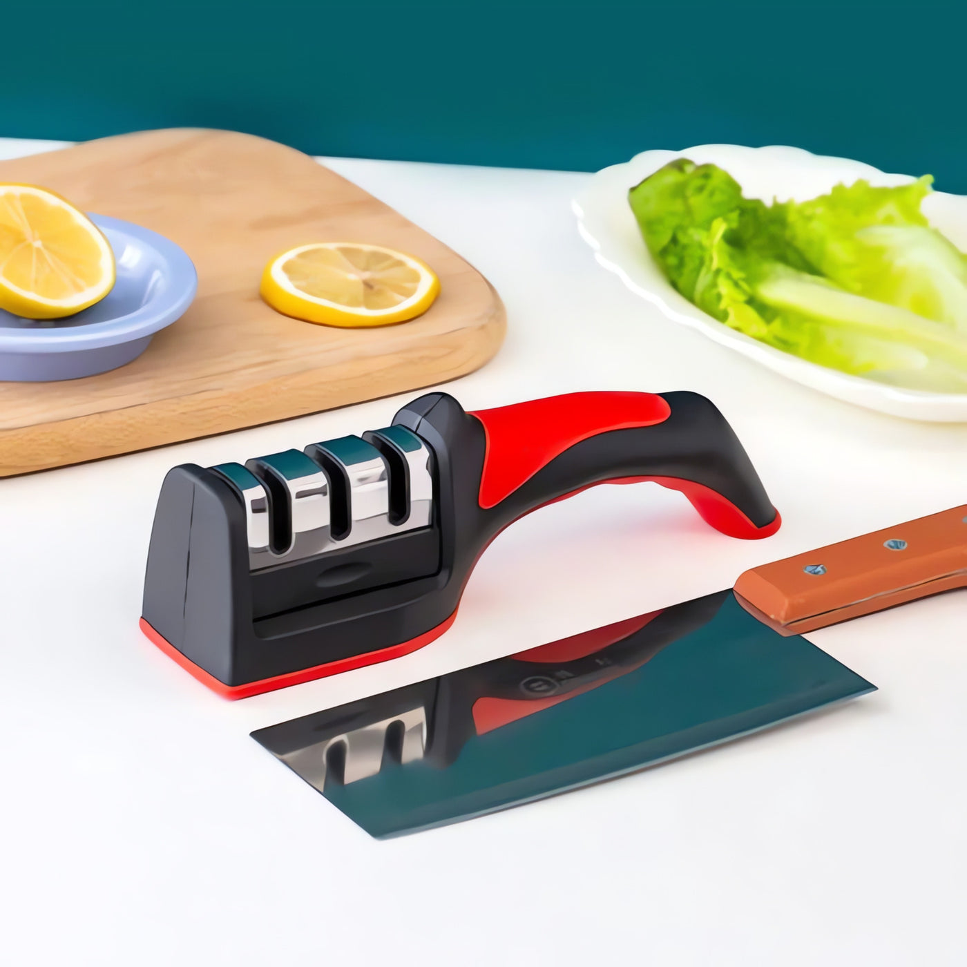 Affûteur de couteaux manuel 3 niveaux