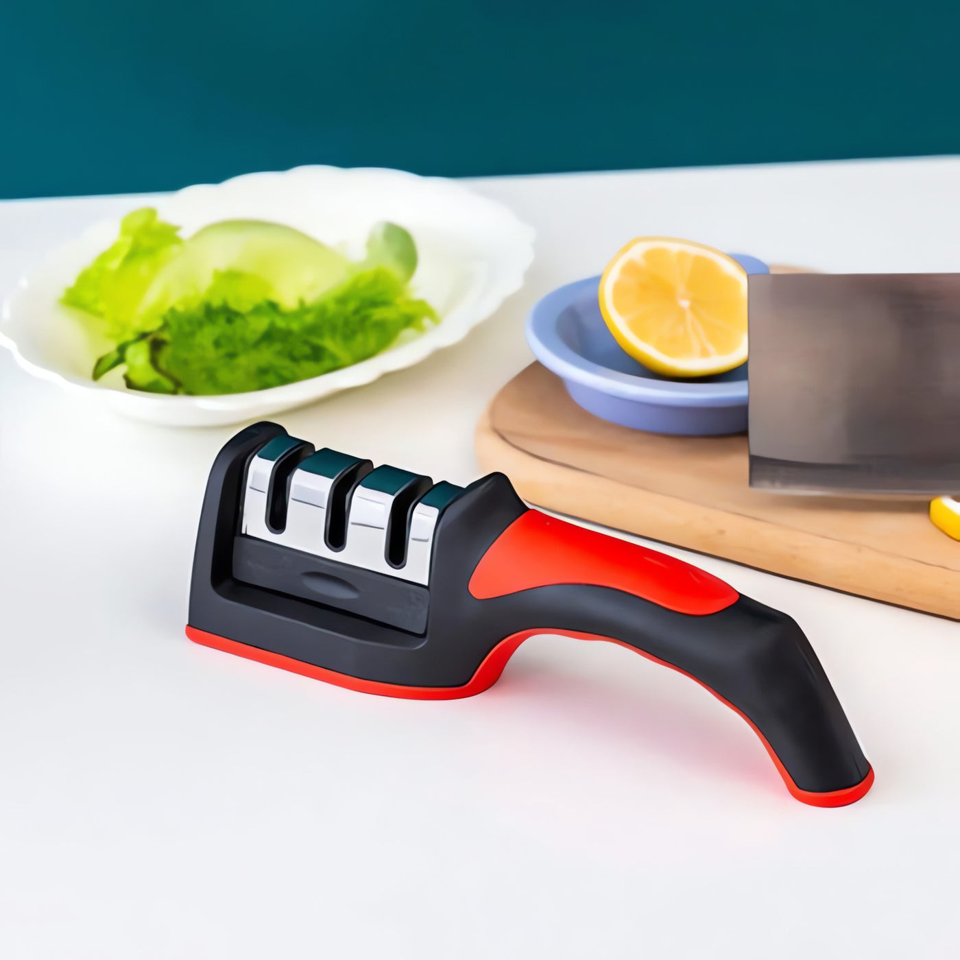 Affûteur de couteaux manuel 3 niveaux