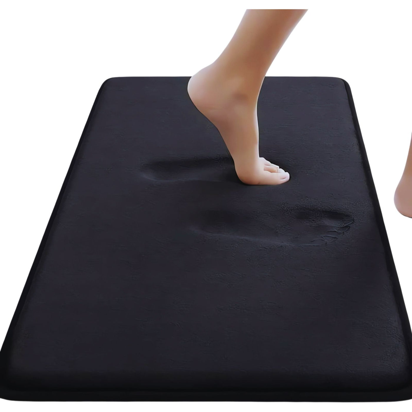 Tapis de salle de bain en velours antidérapant