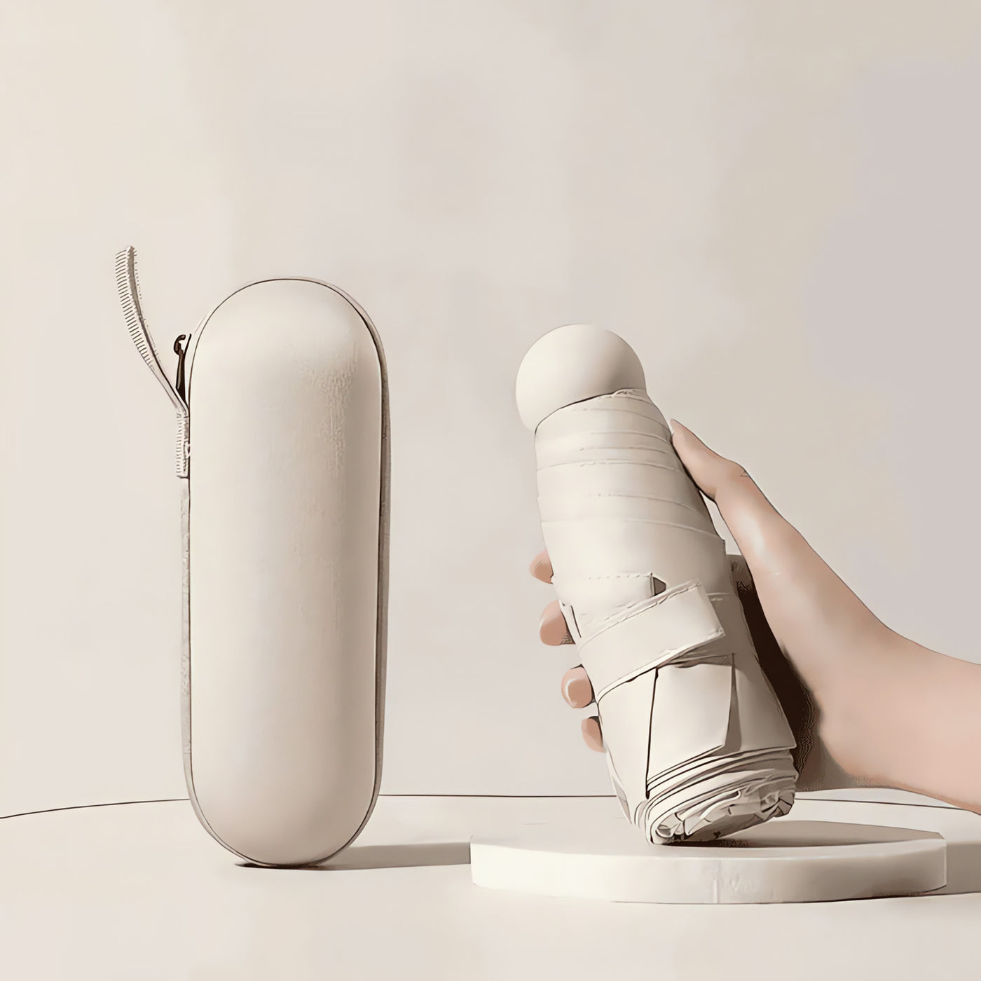 Mini parapluie de poche pliant anti-UV