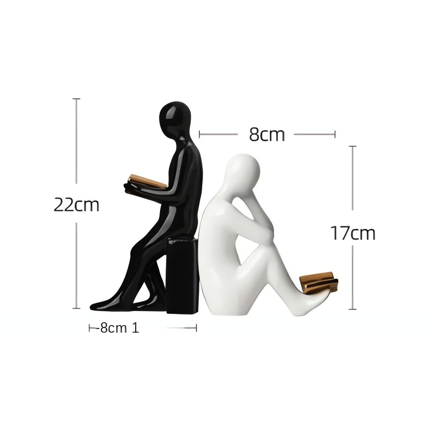 Serre-livres en céramique Support de livres