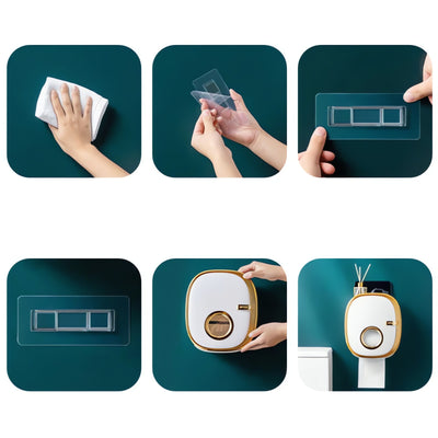 Support de Papier Hygiénique Mural